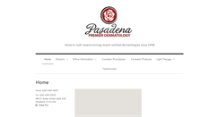 Desktop Screenshot of pasadenapremierdermatology.com